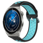 22mm Perforated Breathable Sports Silicone Watch Band, For Huawei Watch GT3 SE, For Huawei Watch GT3 Pro 46mm, For Huawei Watch Buds