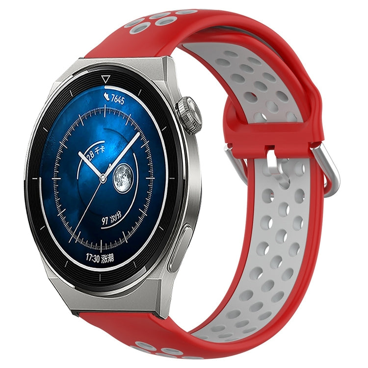 22mm Perforated Breathable Sports Silicone Watch Band, For Huawei Watch GT3 SE, For Huawei Watch GT3 Pro 46mm, For Huawei Watch Buds