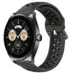 22mm Perforated Breathable Sports Silicone Watch Band, For Huawei Watch GT3 SE, For Huawei Watch GT3 Pro 46mm, For Huawei Watch Buds