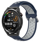 22mm Perforated Breathable Sports Silicone Watch Band, For Huawei Watch GT3 46mm, For Huawei Watch GT Runner, For Huawei Watch 3