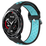 22mm Perforated Breathable Sports Silicone Watch Band, For Honor Watch GS Pro, For Honor Magic Watch 2 46mm, For Honor Watch Dream