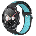 22mm Perforated Breathable Sports Silicone Watch Band, For Honor Watch GS Pro, For Honor Magic Watch 2 46mm, For Honor Watch Dream
