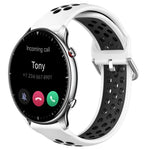 22mm Perforated Breathable Sports Silicone Watch Band, For Amazfit GTR 3 Pro, For Amazfit GTR 2e, For Amazfit GTR 2