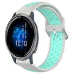 22mm Perforated Breathable Sports Silicone Watch Band, For Garmin Venu 2, For Garmin Vivoactive4, For Garmin Forerunner 265 Music