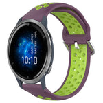 22mm Perforated Breathable Sports Silicone Watch Band, For Garmin Venu 2, For Garmin Vivoactive4, For Garmin Forerunner 265 Music