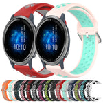 22mm Perforated Breathable Sports Silicone Watch Band, For Garmin Venu 2, For Garmin Vivoactive4, For Garmin Forerunner 265 Music