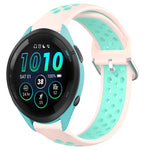 22mm Perforated Breathable Sports Silicone Watch Band, For Garmin Venu 2, For Garmin Vivoactive4, For Garmin Forerunner 265 Music