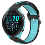 22mm Perforated Breathable Sports Silicone Watch Band, For Garmin Venu 2, For Garmin Vivoactive4, For Garmin Forerunner 265 Music