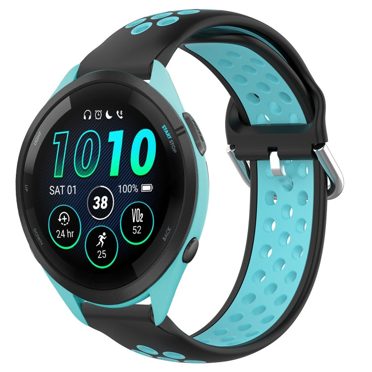 22mm Perforated Breathable Sports Silicone Watch Band, For Garmin Venu 2, For Garmin Vivoactive4, For Garmin Forerunner 265 Music