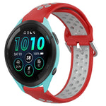 22mm Perforated Breathable Sports Silicone Watch Band, For Garmin Venu 2, For Garmin Vivoactive4, For Garmin Forerunner 265 Music