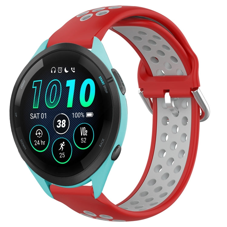 22mm Perforated Breathable Sports Silicone Watch Band, For Garmin Venu 2, For Garmin Vivoactive4, For Garmin Forerunner 265 Music
