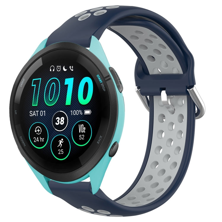 22mm Perforated Breathable Sports Silicone Watch Band, For Garmin Venu 2, For Garmin Vivoactive4, For Garmin Forerunner 265 Music