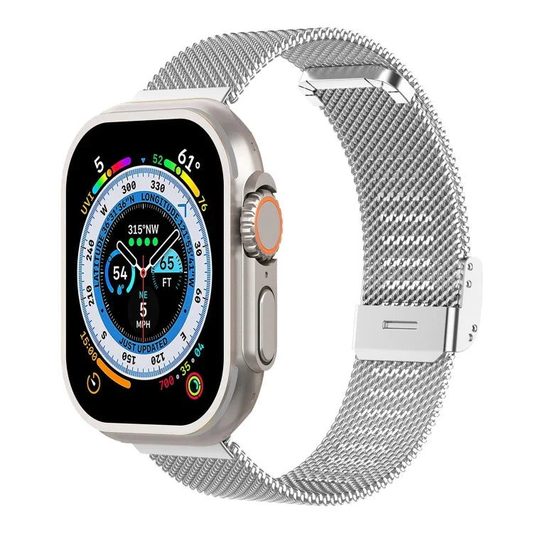 Dây đồng hồ lưới thép Milan tích hợp khóa, Dành cho Apple Watch Series 8&7 41mm, Dành cho Apple Watch Ultra 49mm / Series 8&7 45mm