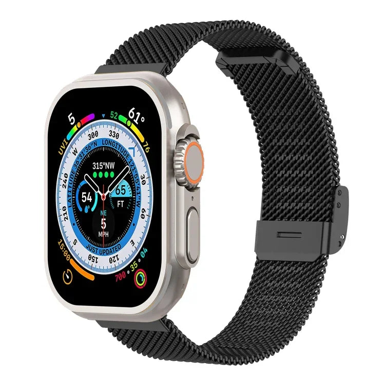 Dây đồng hồ lưới thép Milan tích hợp khóa, Dành cho Apple Watch Series 8&7 41mm, Dành cho Apple Watch Ultra 49mm / Series 8&7 45mm