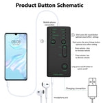 M1 Bộ điều chỉnh giọng nói mini di động với chức năng điều chỉnh giọng nói & công cụ điện thoại máy tính & card âm thanh & mic, M1
