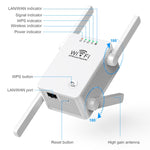 Bộ mở rộng bộ lặp WiFi không dây 300Mbps U8, bộ khuếch đại tín hiệu Wi-Fi, phích cắm US, phích cắm EU