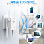 Bộ mở rộng bộ lặp WiFi không dây 300Mbps U8, bộ khuếch đại tín hiệu Wi-Fi, phích cắm US, phích cắm EU