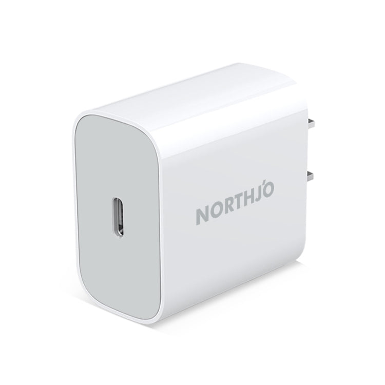 NORTHJO NOPD2000 Sạc tường nhanh PD 20W USB-C / Type-C cổng đơn, phích cắm US, EU
