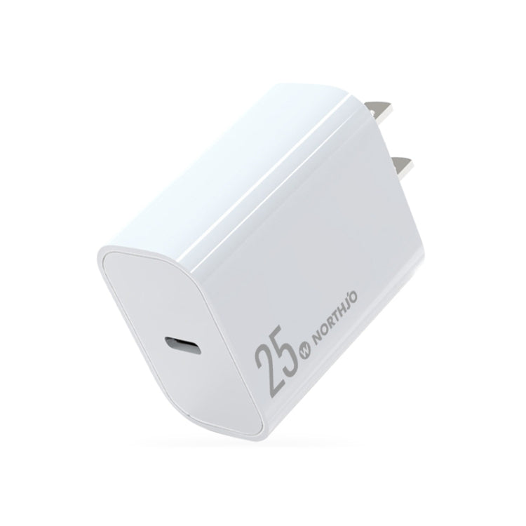 NORTHJO NOPD2501 Sạc nhanh PD 25W USB-C / Type-C cổng đơn, phích cắm US, EU, UK, AU