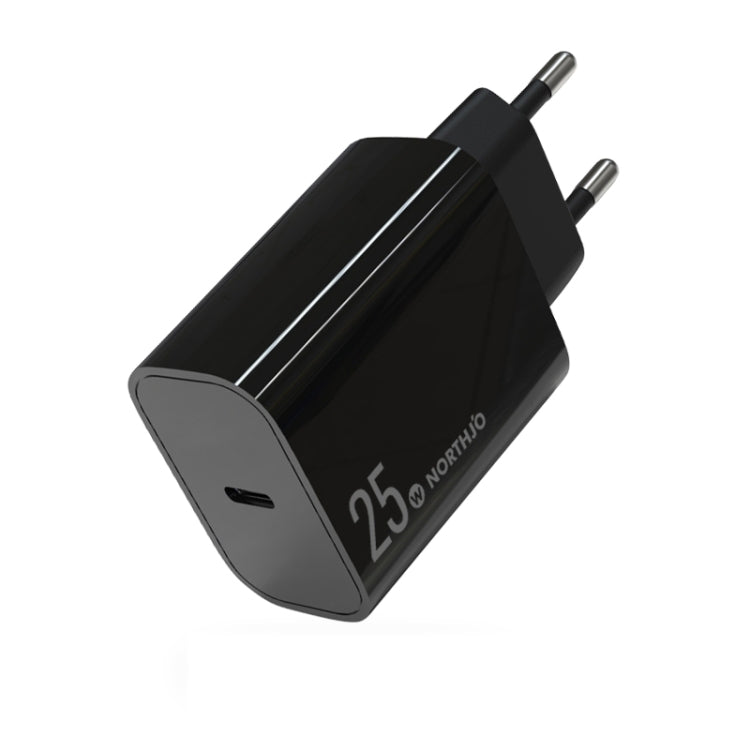 NORTHJO NOPD2501 Sạc nhanh PD 25W USB-C / Type-C cổng đơn, phích cắm US, EU, UK, AU