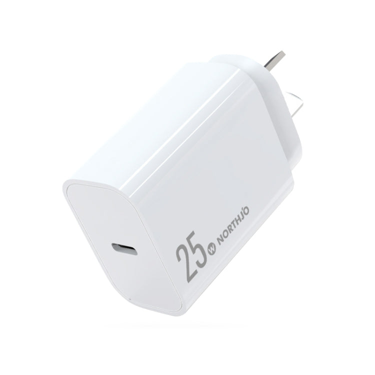 NORTHJO NOPD2501 Sạc nhanh PD 25W USB-C / Type-C cổng đơn, phích cắm US, EU, UK, AU