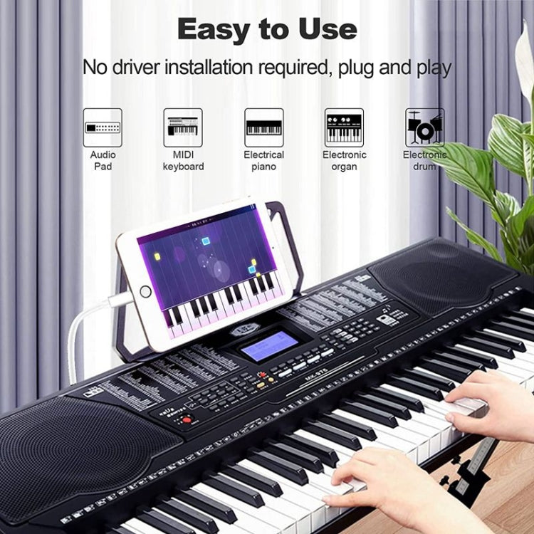 Cáp MIDI 1m 8 Pin sang USB-B Cho iPad / iPhone, 8 Pin