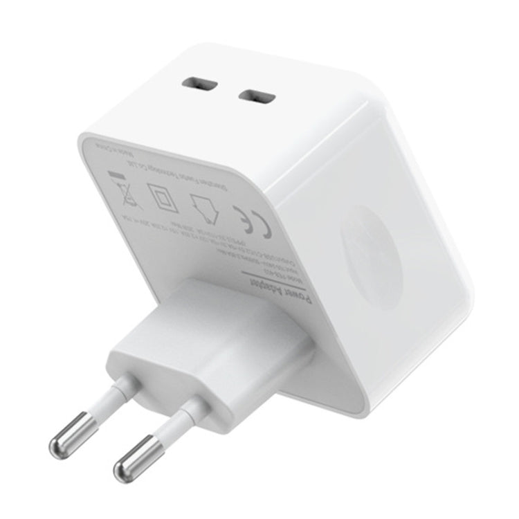 Bộ sạc nhanh GaN PD PPS 35W cổng đôi USB-C / Type-C NORTHJO NOGAN3502, phích cắm EU, phích cắm UK