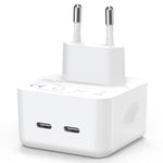 Bộ sạc nhanh GaN PD PPS 35W cổng đôi USB-C / Type-C NORTHJO NOGAN3502, phích cắm EU, phích cắm UK