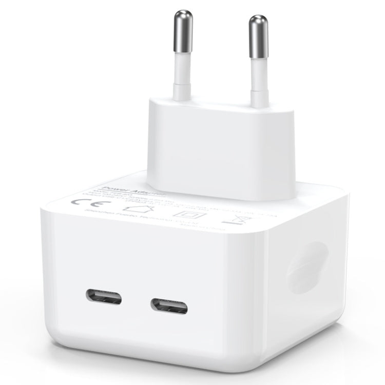 Bộ sạc nhanh GaN PD PPS 35W cổng đôi USB-C / Type-C NORTHJO NOGAN3502, phích cắm EU, phích cắm UK