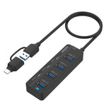 Trạm kết nối Onten UCA5306 7 trong 2 USB3.0 + Type-C 7 cổng hỗ trợ chức năng OTG, UCA5306