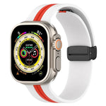 Dây đồng hồ silicone hai màu khóa nam châm, Dành cho Apple Watch Ultra 49mm, Dành cho Apple Watch Series 8&7 45mm, Dành cho Apple Watch Series 8&7 41mm