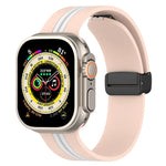 Dây đồng hồ silicone hai màu khóa nam châm, Dành cho Apple Watch Ultra 49mm, Dành cho Apple Watch Series 8&7 45mm, Dành cho Apple Watch Series 8&7 41mm