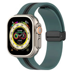 Dây đồng hồ silicone hai màu khóa nam châm, Dành cho Apple Watch Ultra 49mm, Dành cho Apple Watch Series 8&7 45mm, Dành cho Apple Watch Series 8&7 41mm