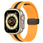 Dây đồng hồ silicone hai màu khóa nam châm, Dành cho Apple Watch Ultra 49mm, Dành cho Apple Watch Series 8&7 45mm, Dành cho Apple Watch Series 8&7 41mm