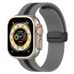 Dây đồng hồ silicone hai màu khóa nam châm, Dành cho Apple Watch Ultra 49mm, Dành cho Apple Watch Series 8&7 45mm, Dành cho Apple Watch Series 8&7 41mm