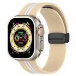 Dây đồng hồ silicone hai màu khóa nam châm, Dành cho Apple Watch Ultra 49mm, Dành cho Apple Watch Series 8&7 45mm, Dành cho Apple Watch Series 8&7 41mm