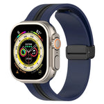 Dây đồng hồ silicone hai màu khóa nam châm, Dành cho Apple Watch Ultra 49mm, Dành cho Apple Watch Series 8&7 45mm, Dành cho Apple Watch Series 8&7 41mm