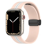 Dây đồng hồ silicone hai màu khóa nam châm, Dành cho Apple Watch Ultra 49mm, Dành cho Apple Watch Series 8&7 45mm, Dành cho Apple Watch Series 8&7 41mm