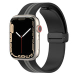 Dây đồng hồ silicone hai màu khóa nam châm, Dành cho Apple Watch Ultra 49mm, Dành cho Apple Watch Series 8&7 45mm, Dành cho Apple Watch Series 8&7 41mm