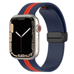 Dây đồng hồ silicone hai màu khóa nam châm, Dành cho Apple Watch Ultra 49mm, Dành cho Apple Watch Series 8&7 45mm, Dành cho Apple Watch Series 8&7 41mm