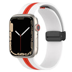 Dây đồng hồ silicone hai màu khóa nam châm, Dành cho Apple Watch Ultra 49mm, Dành cho Apple Watch Series 8&7 45mm, Dành cho Apple Watch Series 8&7 41mm
