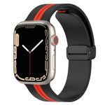 Dây đồng hồ silicone hai màu khóa nam châm, Dành cho Apple Watch Ultra 49mm, Dành cho Apple Watch Series 8&7 45mm, Dành cho Apple Watch Series 8&7 41mm