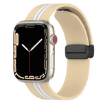 Dây đồng hồ silicone hai màu khóa nam châm, Dành cho Apple Watch Ultra 49mm, Dành cho Apple Watch Series 8&7 45mm, Dành cho Apple Watch Series 8&7 41mm