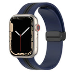 Dây đồng hồ silicone hai màu khóa nam châm, Dành cho Apple Watch Ultra 49mm, Dành cho Apple Watch Series 8&7 45mm, Dành cho Apple Watch Series 8&7 41mm