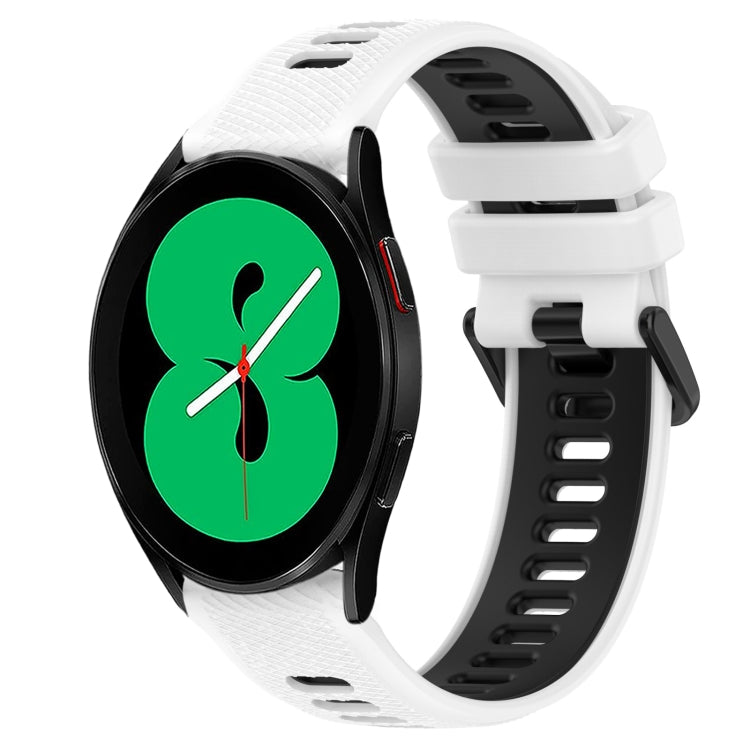Dây đồng hồ silicone thể thao hai màu 20mm, dành cho Samsung Galaxy Watch4 44mm, dành cho Samsung Galaxy Watch4 40mm, dành cho Samsung Galaxy Watch4 Classic 42mm, dành cho Samsung Galaxy Watch4 Classic 46mm