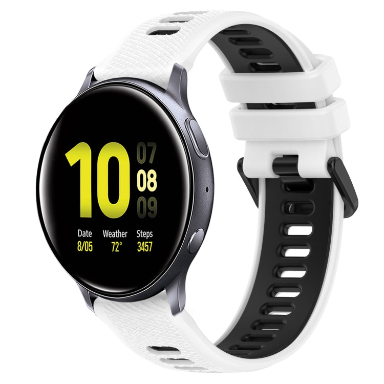 Dây đồng hồ silicone thể thao hai màu 20mm, dành cho Samsung Galaxy Watch Active2 40mm, dành cho Samsung Galaxy Watch Active2 44mm, dành cho Samsung Galaxy Watch 42mm, dành cho Samsung Galaxy Watch 6 44mm