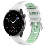 Dây đồng hồ silicone thể thao hai màu khóa thép 20mm, cho Samsung Galaxy Watch 6 40mm, cho Samsung Galaxy Watch 6 Classic 43mm