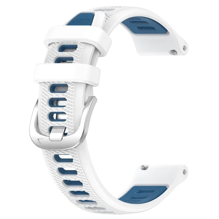 Dây đồng hồ silicone khóa thép thể thao hai màu 22mm, Dành cho Samsung Galaxy Watch3 45mm, Dành cho Samsung Galaxy Watch 46mm, Dành cho Samsung Gear S3 Classic, Dành cho Samsung Gear S3 Frontier