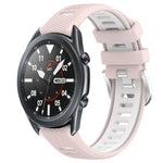 Dây đồng hồ silicone khóa thép thể thao hai màu 22mm, Dành cho Samsung Galaxy Watch3 45mm, Dành cho Samsung Galaxy Watch 46mm, Dành cho Samsung Gear S3 Classic, Dành cho Samsung Gear S3 Frontier
