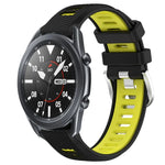 Dây đồng hồ silicone khóa thép thể thao hai màu 22mm, Dành cho Samsung Galaxy Watch3 45mm, Dành cho Samsung Galaxy Watch 46mm, Dành cho Samsung Gear S3 Classic, Dành cho Samsung Gear S3 Frontier
